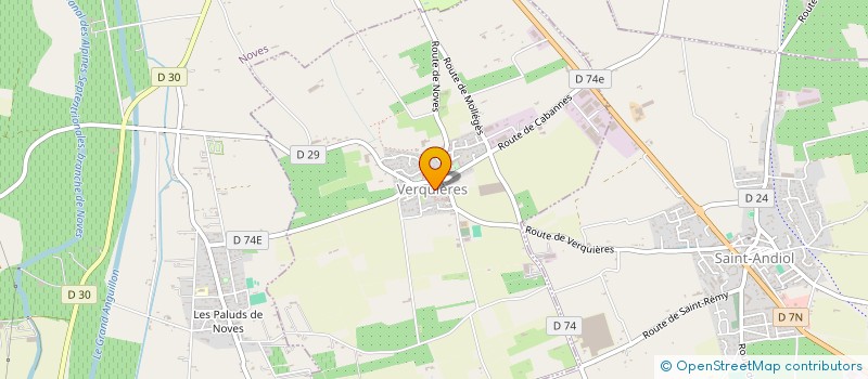 localisation de l'entreprise COMMUNE DE VERQUIERES  VERQUIERES