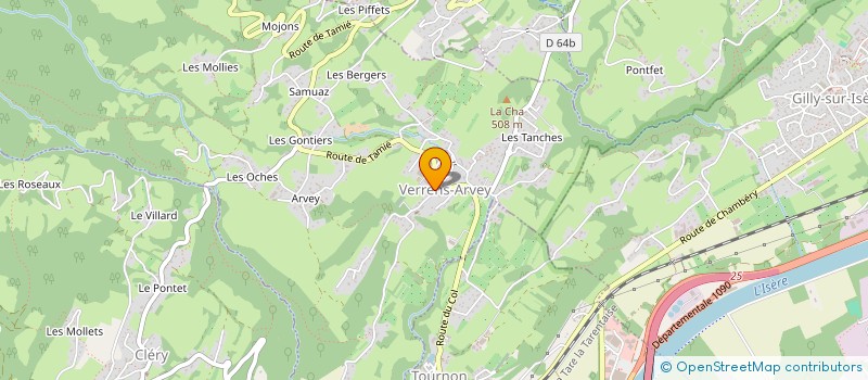 localisation de l'entreprise COMMUNE DE VERRENS ARVEY  VERRENS-ARVEY