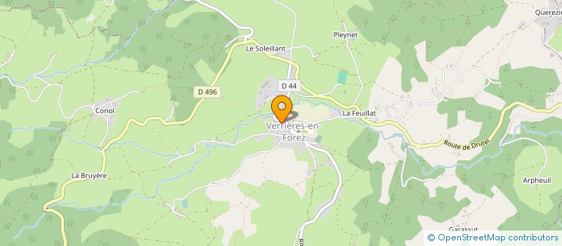 localisation de l'entreprise COMMUNE DE VERRIERES EN FOREZ  VERRIERES-EN-FOREZ