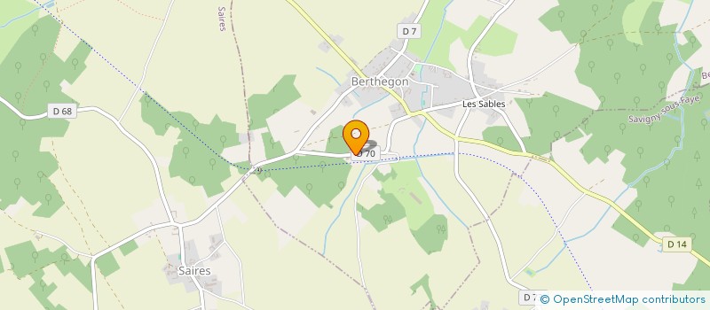 localisation de l'entreprise COMMUNE DE VERRUE  VERRUE