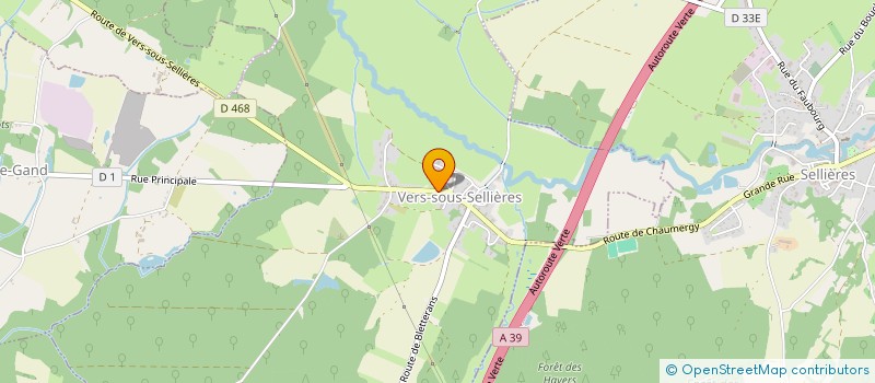 localisation de l'entreprise COMMUNE DE VERS SOUS SELLIERES  VERS-SOUS-SELLIERES