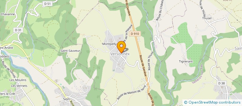 localisation de l'entreprise COMMUNE DE VERSONNEX  VERSONNEX