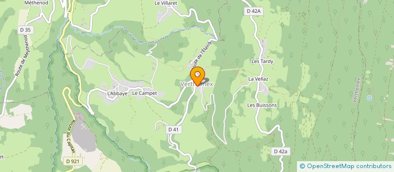 localisation de l'entreprise COMMUNE DE VERTHEMEX  VERTHEMEX