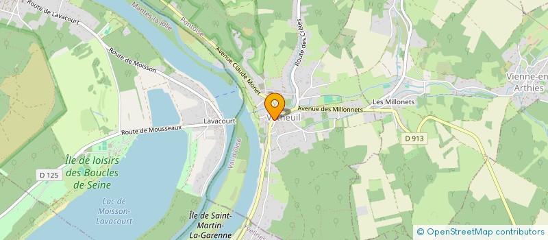 localisation de l'entreprise COMMUNE DE VETHEUIL  VETHEUIL