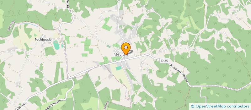 localisation de l'entreprise COMMUNE DE VEZAC  VEZAC