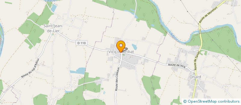 localisation de l'entreprise COMMUNE DE VICQ D AURIBAT  VICQ-D'AURIBAT