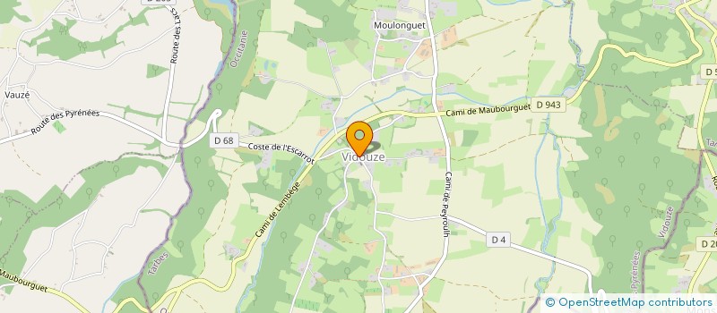 localisation de l'entreprise COMMUNE DE VIDOUZE  VIDOUZE