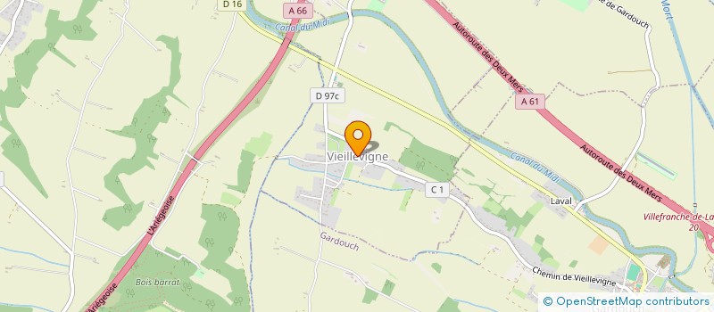 localisation de l'entreprise COMMUNE DE VIEILLEVIGNE  VIEILLEVIGNE