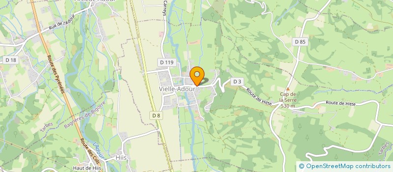 localisation de l'entreprise COMMUNE DE VIELLE ADOUR  VIELLE-ADOUR