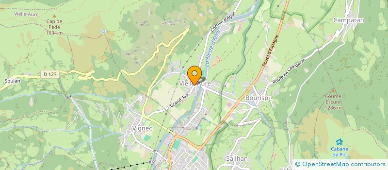 localisation de l'entreprise COMMUNE DE VIELLE AURE  VIELLE-AURE