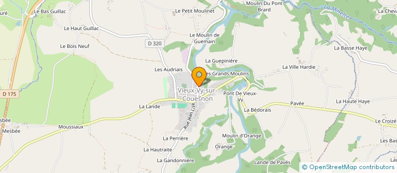 localisation de l'entreprise COMMUNE DE VIEUX VY SUR COUESNON  VIEUX-VY-SUR-COUESNON