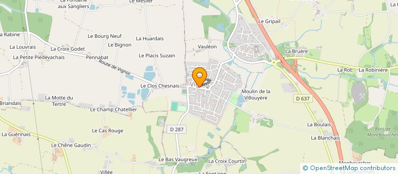 localisation de l'entreprise COMMUNE DE VIGNOC  VIGNOC