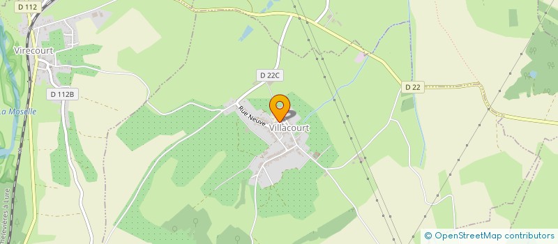 localisation de l'entreprise COMMUNE DE VILLACOURT  VILLACOURT