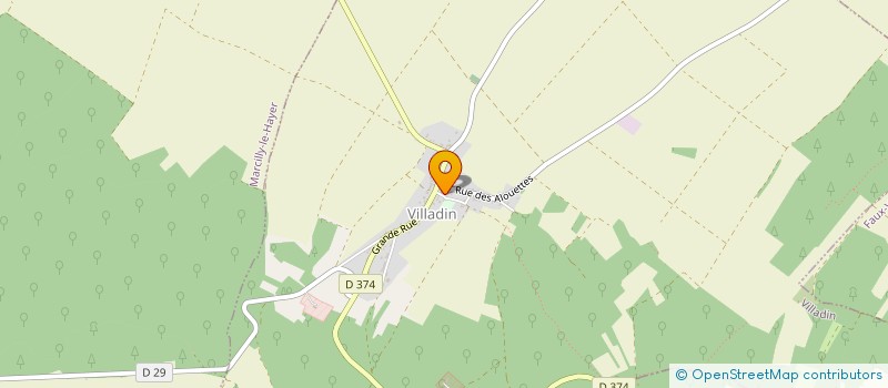 localisation de l'entreprise COMMUNE DE VILLADIN  VILLADIN