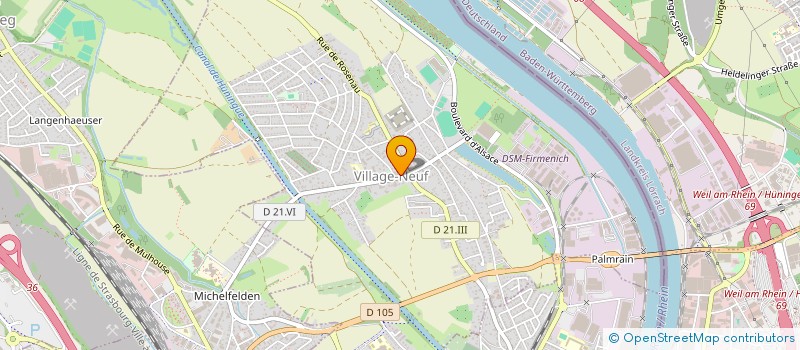 localisation de l'entreprise COMMUNE DE VILLAGE NEUF  VILLAGE-NEUF