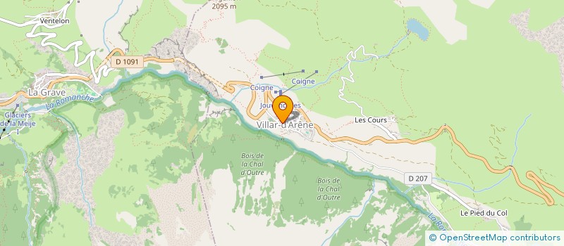 localisation de l'entreprise COMMUNE DE VILLAR D ARENE  VILLAR-D'ARENE