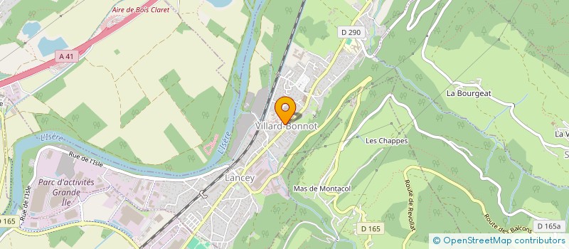 localisation de l'entreprise COMMUNE DE VILLARD BONNOT  VILLARD-BONNOT