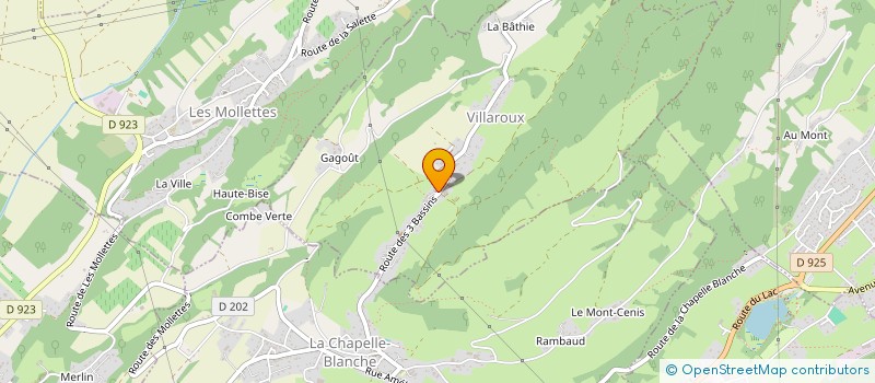 localisation de l'entreprise COMMUNE DE VILLAROUX  VILLAROUX