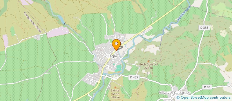 localisation de l'entreprise COMMUNE DE VILLARZEL-CABARDES  VILLARZEL-CABARDES