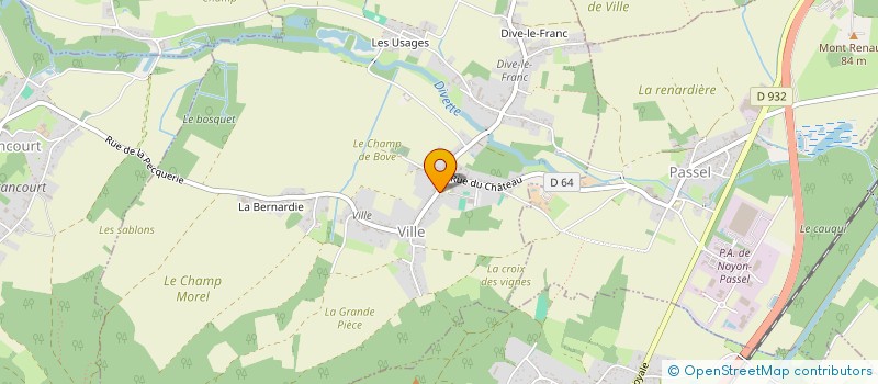 localisation de l'entreprise COMMUNE DE VILLE  VILLE