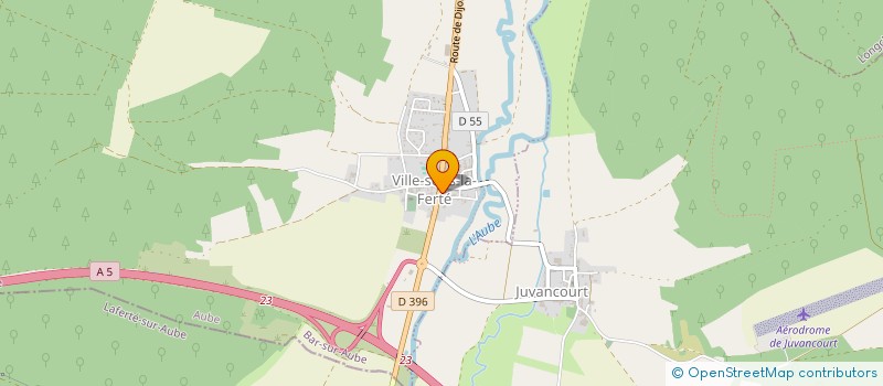 localisation de l'entreprise COMMUNE DE VILLE-SOUS-LA-FERTE  VILLE-SOUS-LA-FERTE