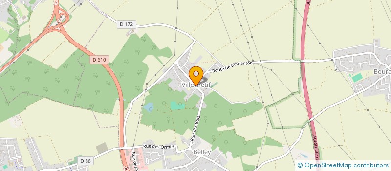 localisation de l'entreprise COMMUNE DE VILLECHETIF  VILLECHETIF