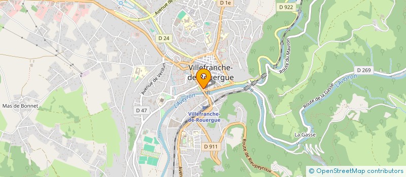 localisation de l'entreprise COMMUNE DE VILLEFRANCHE DE ROUERGUE  VILLEFRANCHE-DE-ROUERGUE