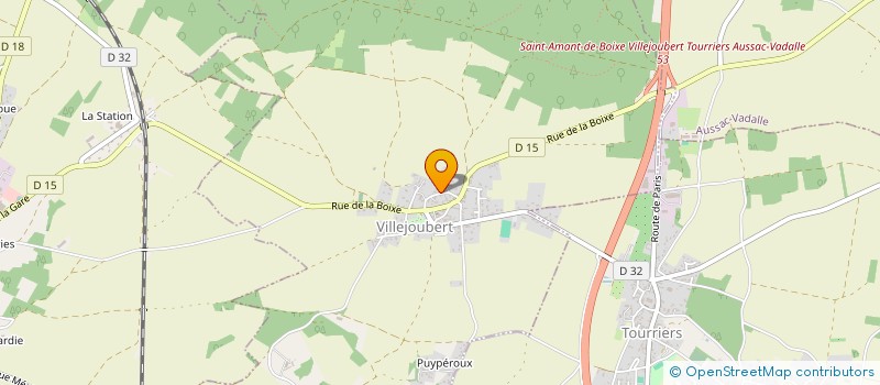 localisation de l'entreprise COMMUNE DE VILLEJOUBERT  VILLEJOUBERT