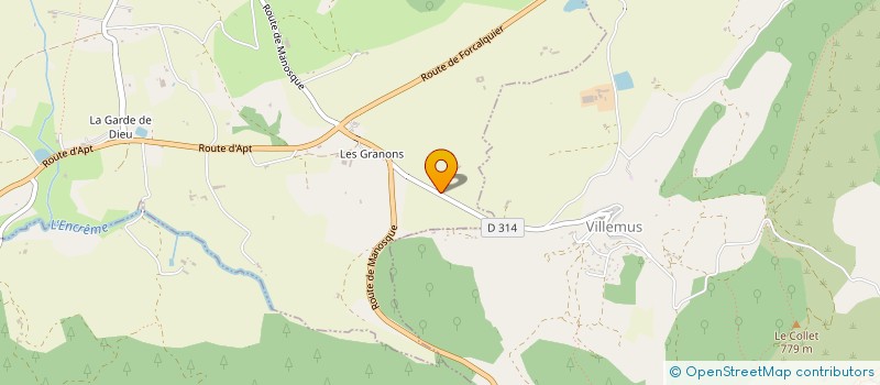 localisation de l'entreprise COMMUNE DE VILLEMUS  VILLEMUS