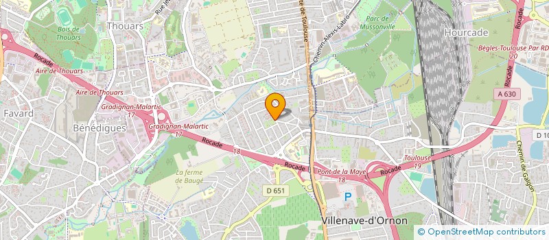 localisation de l'entreprise COMMUNE DE VILLENAVE D'ORNON  VILLENAVE-D'ORNON