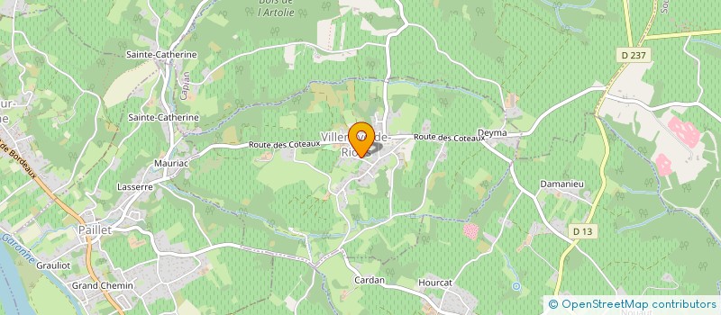 localisation de l'entreprise COMMUNE DE VILLENAVE DE RIONS  VILLENAVE-DE-RIONS