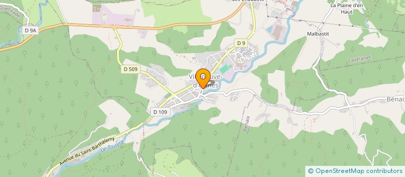 localisation de l'entreprise COMMUNE DE VILLENEUVE D OLMES à VILLENEUVE-D'OLMES