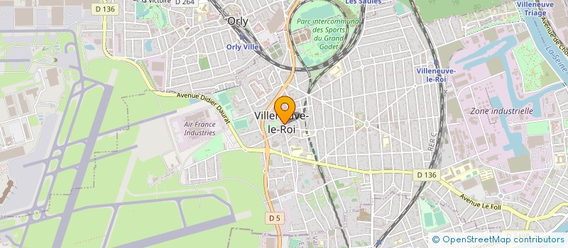 localisation de l'entreprise COMMUNE DE VILLENEUVE LE ROI  VILLENEUVE-LE-ROI