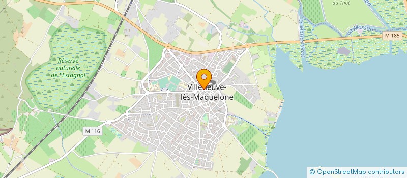 localisation de l'entreprise COMMUNE DE VILLENEUVE LES MAGUELONE  VILLENEUVE-LES-MAGUELONE