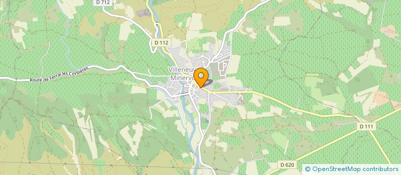 localisation de l'entreprise COMMUNE DE VILLENEUVE-MINERVOIS  VILLENEUVE-MINERVOIS