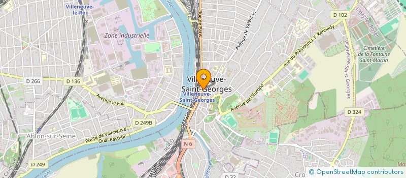 localisation de l'entreprise COMMUNE DE VILLENEUVE SAINT GEORGES  VILLENEUVE-SAINT-GEORGES