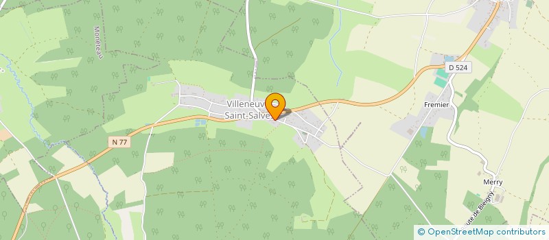 localisation de l'entreprise COMMUNE DE VILLENEUVE SAINT SALVES  VILLENEUVE-SAINT-SALVES