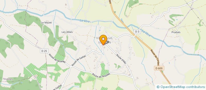 localisation de l'entreprise COMMUNE DE VILLENEUVE SUR VERE  VILLENEUVE-SUR-VERE