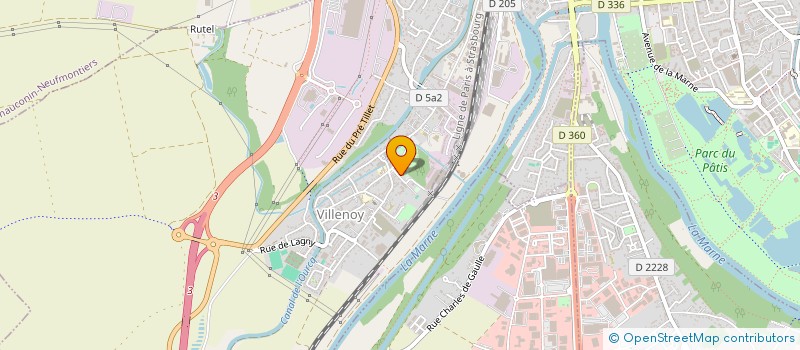 localisation de l'entreprise COMMUNE DE VILLENOY  VILLENOY