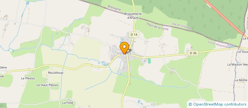 localisation de l'entreprise COMMUNE DE VILLEPOT  VILLEPOT