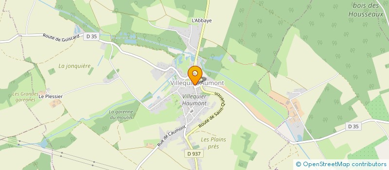localisation de l'entreprise COMMUNE DE VILLEQUIER AUMONT  VILLEQUIER-AUMONT