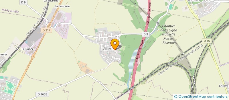 localisation de l'entreprise COMMUNE DE VILLERON  VILLERON