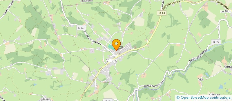 localisation de l'entreprise COMMUNE DE VILLERS  VILLERS