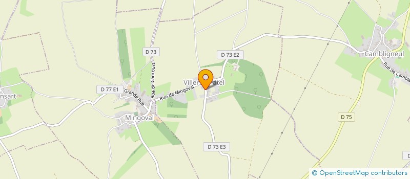 localisation de l'entreprise COMMUNE DE VILLERS CHATEL  VILLERS-CHATEL