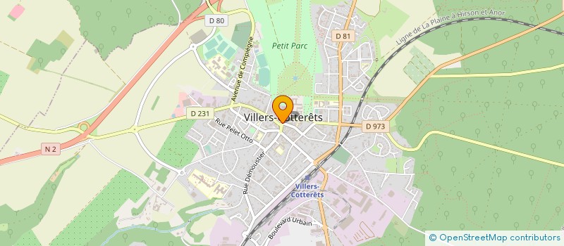 localisation de l'entreprise COMMUNE DE VILLERS COTTERETS à VILLERS-COTTERETS