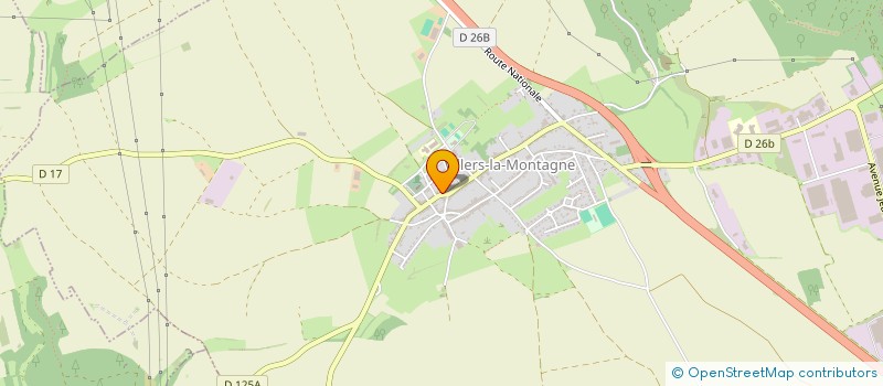 localisation de l'entreprise COMMUNE DE VILLERS LA MONTAGNE  VILLERS-LA-MONTAGNE