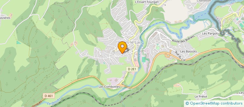 localisation de l'entreprise COMMUNE DE VILLERS-LE-LAC  VILLERS-LE-LAC