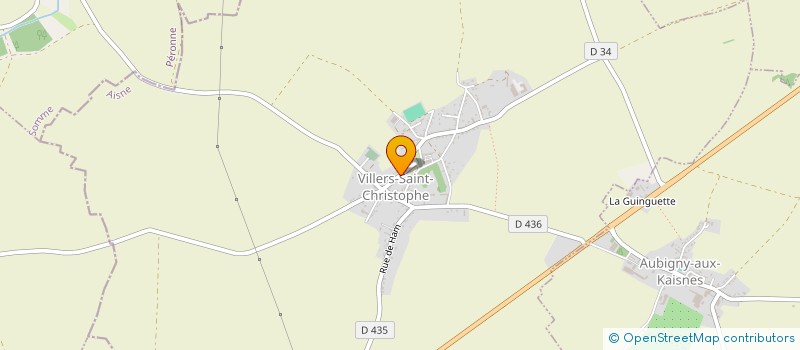localisation de l'entreprise COMMUNE DE VILLERS SAINT CHRISTOPHE  VILLERS-SAINT-CHRISTOPHE