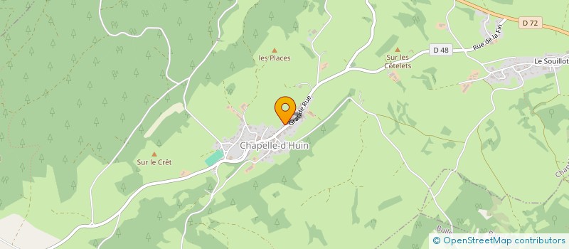 localisation de l'entreprise COMMUNE DE VILLERS SOUS CHALAMONT  VILLERS-SOUS-CHALAMONT