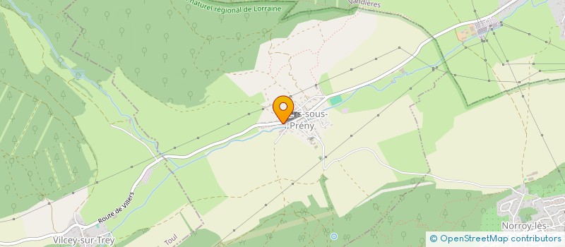 localisation de l'entreprise COMMUNE DE VILLERS SOUS PRENY  VILLERS-SOUS-PRENY